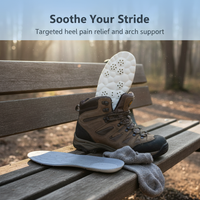 Plantar Fasciitis Arch Support Insoles for Heel Pain Relief and Foot Correction