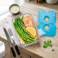 Ice Pack for Food and Cool Box Use, 48 Piece PE Material Lunch Bags Insert, Hollow Design Lunchbox Ice Pack, Small Ice Packs for Lunch Boxes
