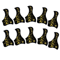 10 Pieces Guitar Pickguard Decorative Acoustic Guitar Pickguard Replacement Pick Guard for Students