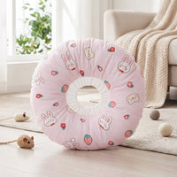 Head Cone for Pet Recovery, Padded Donut material with Drawstring, Comfortable Pet Cone for After Surgery, Adjustable Anti Bite