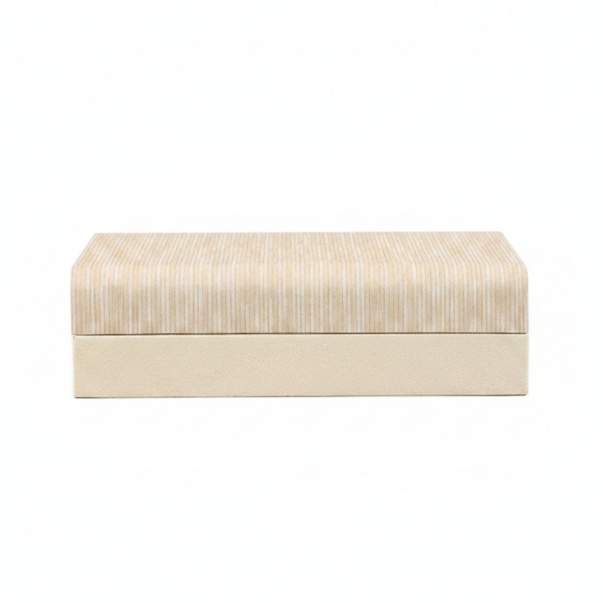 Decorative Storage Box with Lid Wood-Grain Wooden Storage Box with Hinged Lid Matte Chest for Closet