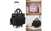 Rolling Stitching Device Bag Wheeled Stitching Device Case with Wheels Portable Trolley Tote Bag with Wheels for Quilters, Crafters, Craft Rooms