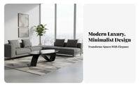 Light Luxury aesthetic two-level Oval and circular table Minimalist Design Living Room Furnishing Small Space suitable for Home Furniture Safe Rounded Edges for Apartment Dwellers, Interior Designers, Families with Children, Lounge Area, Bedroom