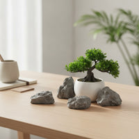 12 Pieces PU Foam Rock Model Rough Textured Foam Rock with Lichen Decorative Artificial Stone Lightweight Decor Irregular