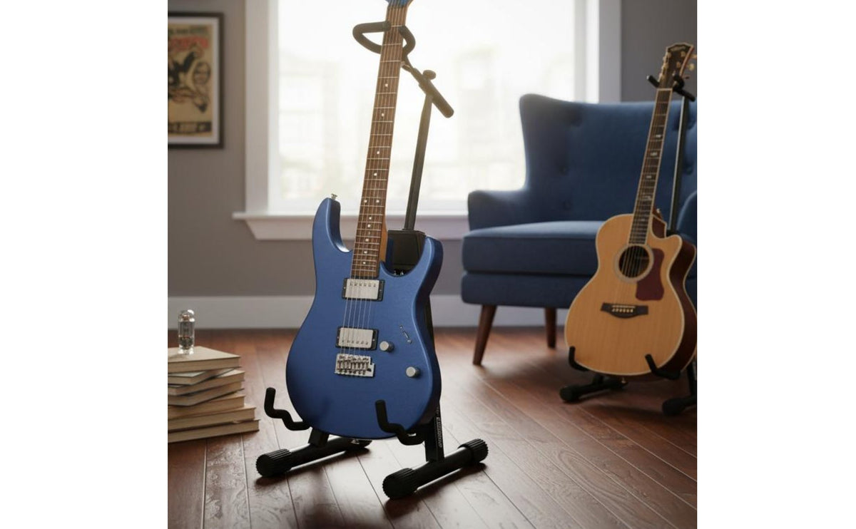 Anti-Slip Rubber Feet Universal Floor Guitar Stand Adjustable Height Universal Instrument Stand Soft Foam Padding for Musicians, Stage, Home