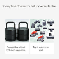 Drip Irrigation Hose Connector Elbow Tee Straight End Cap