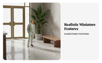 Hand Painted Resin Miniature High Detail Tiny People Figurines Hobby Supply for Architectural Models