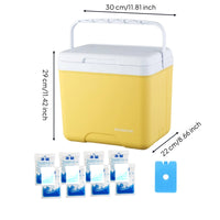 Insulated Container with Ice Packs Leakproof Insulated Container Waterproof for Campers, Camping, Fishing, Road Trips