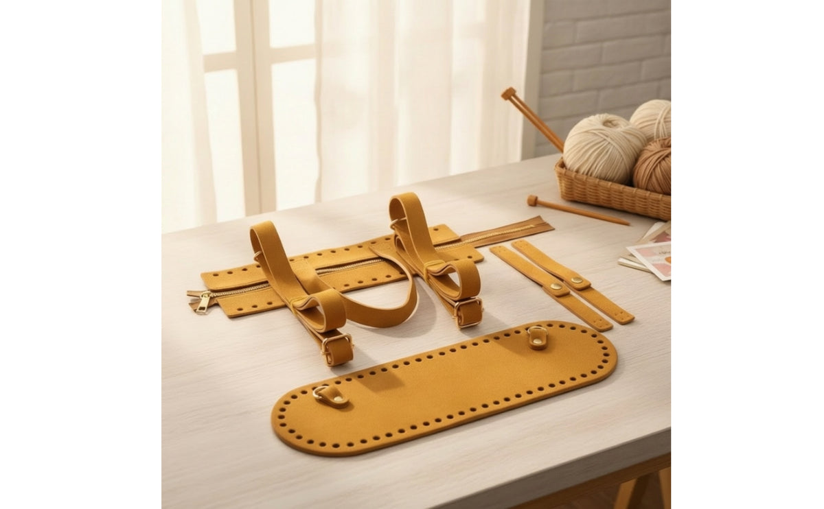 Adjustable Bag Making Kit Punched DIY Backpack Set Artificial Accessory Long-Lasting for Crafters