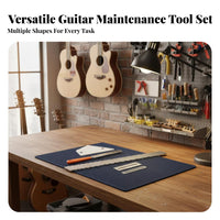 5 Pieces Fretboard Protectors Guitar Fret Leveling Tool Kit All-in-Single Guitar Fretwork Tool Set Professional Grade for Workshop