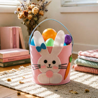 Textile Material Easter Rabbit Basket DIY Handmade Design Rabbit Easter Basket