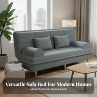 Foldable Design Folding Sofa Bed Space-Saving Convertible Sleeper Sofa Multi-Functional Double-Use Futon Couch Comfortable Cushioning for Apartment Dwellers, Students, Homeowners, Small Areas, Bedroom, Home Office