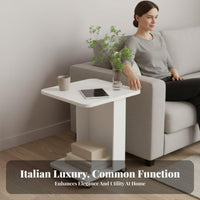 With casters 2-Tier Rolling Utility Cart Modern aesthetic Side Table Multi-Functional Mobile Furniture Space-Saving for Apartment Dwellers, Homeowners, Students, Living Room, Bedroom, Home Office, Balcony