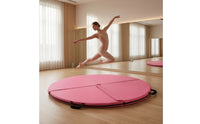 Padded Pole Dance Crash Mat Portable Pole Dance Mat with Handles Cushioned Thick for Beginners, Gymnasts, Home Studio, Floor Exercise