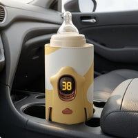 Adjustable Temperature Portable Electric Bottle Warmer Fast Heating Portable Baby Bottle Warmer Compact for Parents, Babies, on the Move