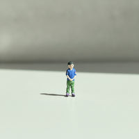 Boy Figurine Realistic Diorama Figure True-to-Life Standing Figure for Tabletop Display