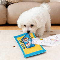 Tissue Box Snuffle Toy Slow Feeding Hide and Seek Treat Toy Chew Resistant Nose Work Game for Dogs, Training, Indoor
