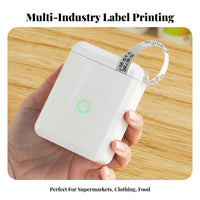 Inkless Printing Handheld Thermal Labeler Customizable Labels Portable Thermal Printer APP Controlled Price Label Machine Bluetooth Connectivity for Shop Owners, Supermarket Employees, Retail Shop, Small Business, Warehouse, Kitchen