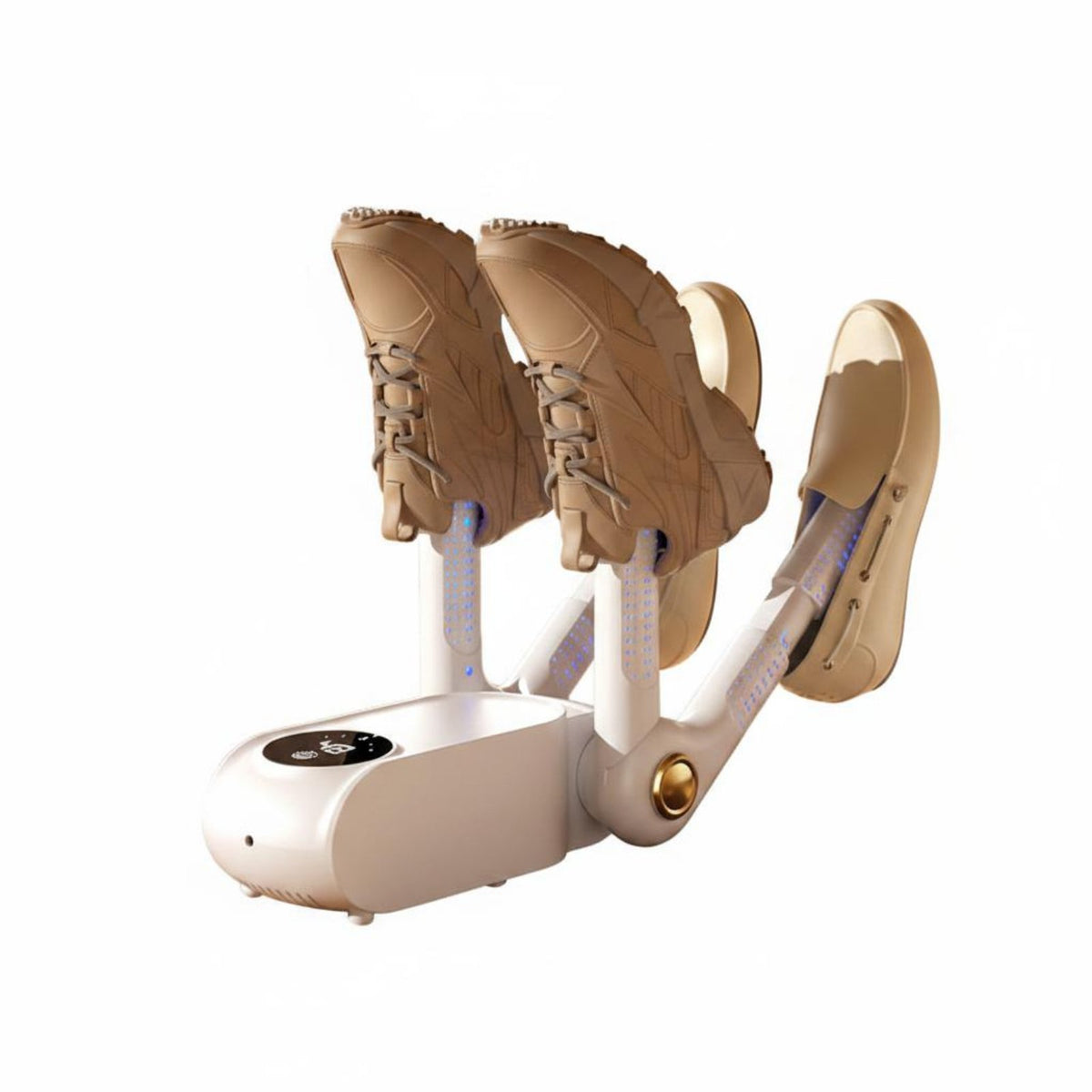 Timer Function Timed Shoe Drying Machine Touch-Sensitive Screen Foldable Shoe Dryer Constant Temperature Electric Boot Dryer for Dormitory