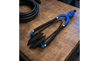 U-Shaped Frame Outboard Engine Flusher Rubber Tubes Two-tubeTube Engine Flusher Clamped Pads Marine Maintenance Tool Blue