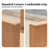 Cork Stretching Discipline Block Non Slip Stretching Discipline Block Lightweight Exercise Accessory