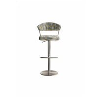 Italian Design Adjustable rotating bar stoolstool Modern design Adjustable Pedestal Stool Built-in Footrest Bar Chair Upholstered Seat for Hosts, Restaurant, Cafe