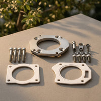 Engine Series K Throttle Body Adapter Billet Aluminum Throttle Body Adapter with Gasket Custom Aftermarket for Car Tuners