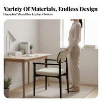Upholstered Wood Armchair Italian design Desk Chair Minimalist Design Multi-Use for home dwellers
