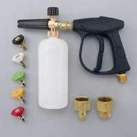 Car Cleaning Kit with Soap Dispenser for Professional Car Wash, Detailing Foam Sprayer for Washing, Alloy Foam Lance with 80pa Water Pressure