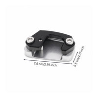 Motorcycle Side Stand Enlarger U-Shaped Opening Side Stand Extension Plate Kickstand Enlarger Plate Socket-Head Screws