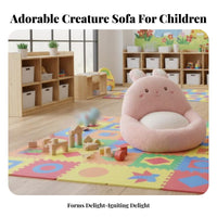 1-Piece-Piece Backrest Cushion Fully Filled Floor Pillow Anti-Skid Bottom