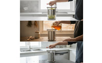 Detachable Manual Vegetable Press Easy to Clean Manual Vegetable Press Stable Stainless Steel Press Compact for Home Cooks, Dumpling Filling Making, Kitchen Countertop