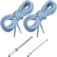 2 Pieces Replacement Drawstring with Easy Threader Strong Fastener Reinforced