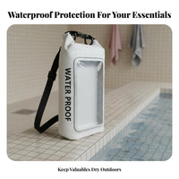 Waterproof Phone Bag Touch Screen Friendly Waterproof Phone Protector Secure Closure for Snorkelers, Outdoor Enthusiasts, Water Parks, Waterpark