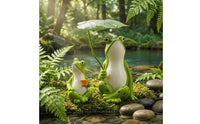 2 Pieces Frog Ornament Resin Frog Figurine Home Decoration Painted Gift