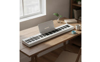 Full-Size Foldable Piano Keyboard Space-Saving Foldable Keyboard with Music Rest Slim 88-Key Electronic Piano Compact for School