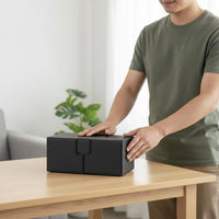 Trading Card Storage Box Soft Plush Lining Large Capacity Card Box PU Leather Deck Storage Case Non-Slip Texture Dice Tray