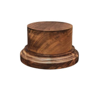 Black Walnut Display Base Clean Modern Look Round Wood Display Base