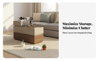 C-Shaped Sofa Table Space-Saving Household Furniture Multi-Functional
