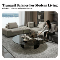 Modern design 2-Tier circular table Minimalist Aesthetic Living Room Furniture Italian Inspired Easy to Clean for Interior Designers, Homeowners, Office Managers, Lounge, Reception Area