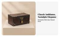 Pirate Treasure Box Wooden Jewelry Box Rectangular Room Decoration Decorative