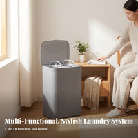 Large Capacity Foldable Laundry Basket Handles Rectangular Laundry Basket for Bedroom