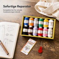 Portable Sewing Kit with 46-Piece Thread Set and Storage Box
