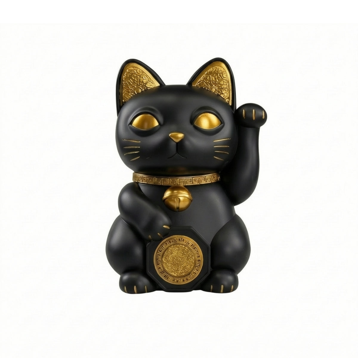 Welcoming Cat Classic Resin Auspicious Cat Cute Ornament for Desktop