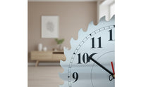 Nordic Design Gear Wall Timepiece Creative Shape Metal Wall Timepiece Battery Operated Home Decor for Living Room, Office, Bedroom