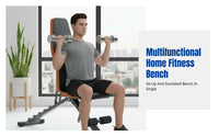 Sit Up Bench, Dumbbell Bench, Multi-Functional Foldable Fitness Chair, Abdominal Exercise Equipment, Adjustable Incline, Home Gym