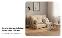 Foldable Tofu Block Sofa Bed Multi-Functional configurable Block Couch Space-Saving transformable Lounger No Assembly Required for Students, Apartment Dwellers, Young Adults, Small Spaces, Guest Room, Bedroom, Lounge Area