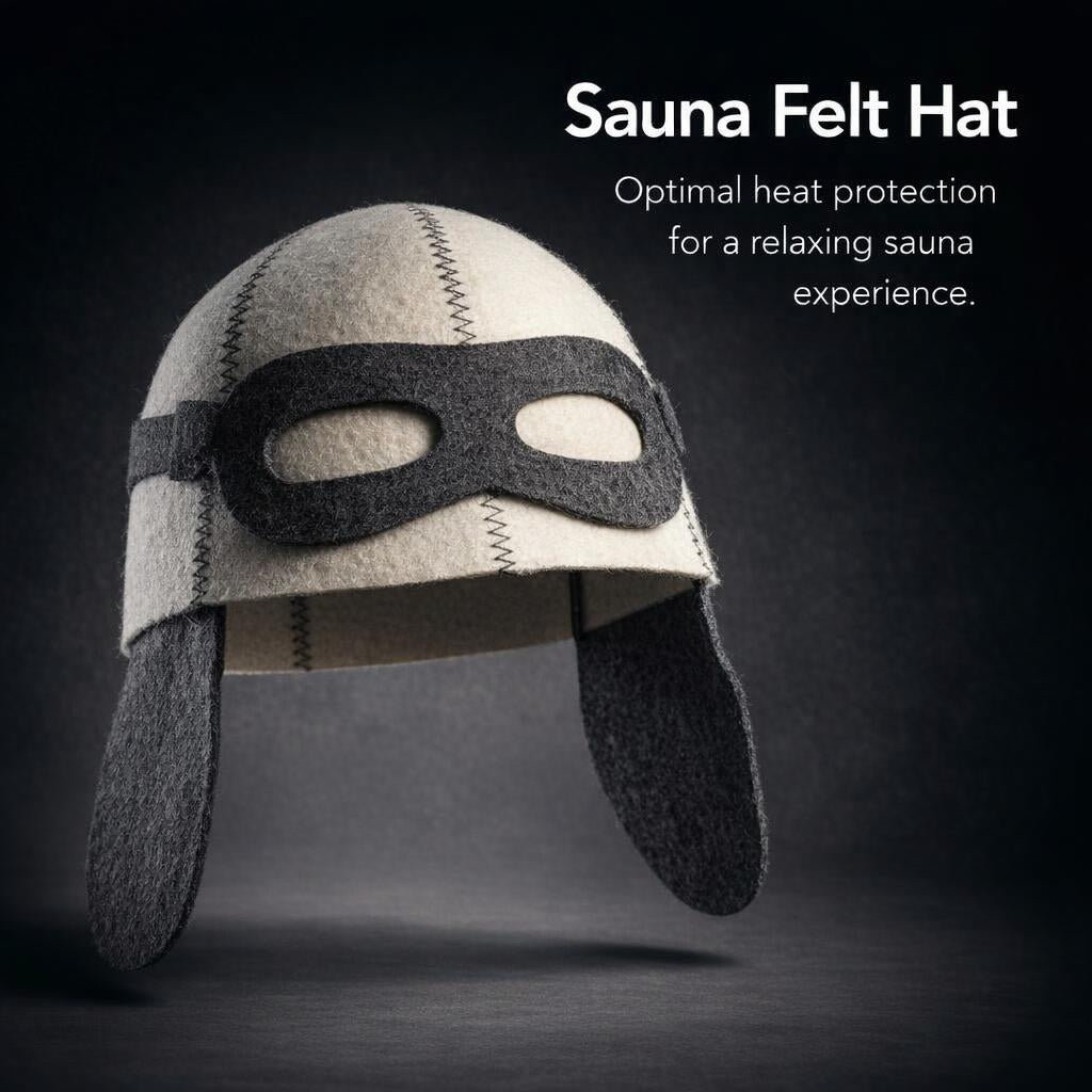 Sauna Hat Steam Bath Hat Room Essential Parts Heat Resistant Sauna Hat for Heat Related Relaxation, Sauna Hat for Vaporarium Visits