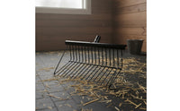 Detachable Manure Fork Lightweight Muck Rake Angled Tines Manure Fork for Barn
