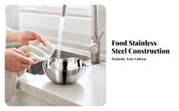 Silver Finish Stainless Steel Sauce Bowl Smooth Surface Wavy Rim Bowl Reflective Stainless Steel Sauce Dish Shallow for Dips, Seasonings, Snacks